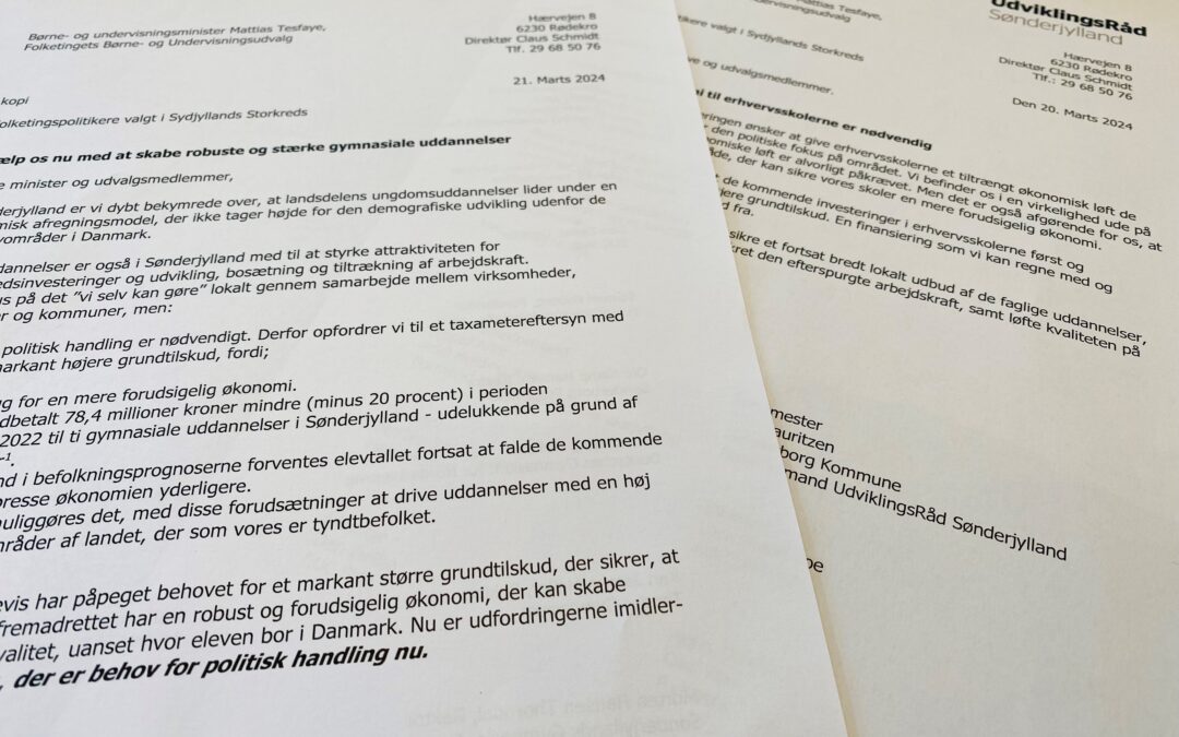 Behov for forudsigelig økonomi til ungdomsuddannelser